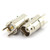 Maxmoral 2PCS BNC Female PCB Panel Mount Plug with 4 Pins Stand Straight Connector RF Coax Coaxial Adapter