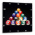 3drose DPP_3317_1 Billiards Balls Pool Wall Clock, 10 by 10-Inch