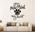 Large Vinyl Wall Decal Pet Quote Animal Paw Print Stickers Mural Large Decor (ig4399) Black