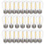 YIMILITE S14 Outdoor String Light Bulbs, Shatterproof Replacement Bulbs, 1W Equivalent to 10W, Waterproof 2200K Warm White Led Light Bulbs, E26 Base 25 Pack