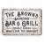 Pattern Pop Personalized Vintage Distressed Look Bar & Grill Metal Sign (12x18 Inches)
