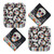 HOME & HOOPLA Day of the Dead Party Halloween Skull Paper Dessert Plates and Beverage Napkins (Serves 16)