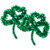 2 Pieces St. Patrick's Day Wreath Tinsel Shamrock Green Door Decor St. Patrick's Day Garland for Front Door Wall Decor St. Patrick's Day Home Decor Irish Shamrock Wreath Green Tinsel Wire Garland