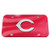 MLB Cincinnati Reds Crystal Mirror Logo License Plate, Team Color, One Size