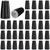 Waterproof Wire Connectors Black Landscape Wire Connector Electrical Nuts for LED Landscape Light Irrigation Valves (100 Pieces, 0.93 x 0.47 Inch)