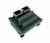 Dual RJ45 Ethernet Connector Breakout Board w/LED 180 Vertical Din Rail Mount
