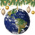 3 Inch Christmas Ornament, Blue Marble Peace On Earth Xmas Ornaments, Keepsake Gift Memorial Peace & Happiness Christmas Decorations