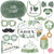 Big Dot of Happiness Boho Botanical Baby - Greenery Baby Shower Photo Booth Props Kit - 20 Count