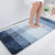 OLANLY Luxury Bathroom Rug Mat 47x24, Extra Soft and Absorbent Microfiber Bath Rug, Non-Slip Plush Shaggy Bath Carpet Runner, Machine Wash Dry, Bath Mats for Bathroom Floor, Tub and Shower, Navy Blue