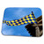 3dRose Checkered blue, yellow flag, blue sky, white clouds,... - Dish Drying Mats (ddm-295019-1)