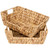 StorageWorks Water Hyacinth Wicker Baskets for Storage, Pantry Baskets Organization and Storage, Pantry Storage Baskets, Handwoven Wicker Baskets for Shelves, 2 Pack