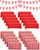 25 Pieces Carnival Theme Party Decors Carnival Table Skirts Carnival Circus Theme Tablecloths Red White Striped Pennant Banners Circus Carnival Bunting Banners for Carnival Circus Decors