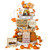 FairySandy 14 Pcs Fall Pumpkin Tiered Tray Decor Thanksgiving Tiered Tray Decorations Set Rustic Farmhouse Pumpkin Truck Spice Blocks Autumn Wooden Sign for Fall Home Table Harvest Holiday (Pumpkin)