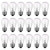 Newhouse Lighting S14INC18 Outdoor Weatherproof S14 Replacement String Light Bulbs, Standard Base, Pack of 18, Clear