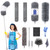 Microfiber Duster Kit(11PCS), Duster with Extension Pole(30 to 100 in), Washable Dusters for Cleaning, Bendable Microfiber Feather Duster, Ceiling Fan Duster is for High Ceiling, Furniture