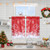 Haperlare Christmas Cafe Curtains, Snowflake Pattern Bathroom Window Curtains Xmas Home Decorations Half Window Tier Curtains Kitchen Curtain, 26" W x 24" L, Set of 2