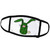3dRose All Smiles Art Funny - Funny Pickle Bunny Rabbit Original Art - Face Masks (fm_234656_2)