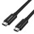 [Thunderbolt 3 Certified] Nekteck Thunderbolt 3 (20Gbps) Cables 100W (USB C Compatible) Compatible with New MacBook Pro ThinkPad Yoga Alienware 17 and More/Black 6.6ft