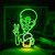 NBZJ Green Alien Neon Sign Alien Beer Neon Light Dimmable LED Alien Shaped Neon Sign for Game Room Funny Alien Neon Light for Man Cave, Bar,Hip Hop Party , Birthday,Christmas,Bedroom, Halloween Decoration