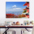 Canvas Printed Modern Pictures Snow Mountain And Cherry Landscape Painting Decorative Pictures For Living Room Home Decoration-60x80cm No frame