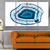 Designart MT14378-271 Blue Agate Crystal - Abstract Canvas Metal Wall Art,Blue,48x28