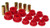 Prothane 13-201 Red Front Upper and Lower Control Arm Bushing Kit