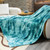 Fleece Throw Blanket Cozy Soft Lightweight Throw Blankets Warm Plush Haze Blue fall blankets and throws Couch Sofa Bed Camping Travel Picnic Outdoor Blanket Bedding Kid Baby Boys Girls Adults 50x70 in