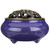 MISTHO Ceramic Incense Burner with Copper Lid with Metal Incense Holder for Sandalwood Incense, Palo Santo, Sage Cone and Frankincense(Gemstone Blue)