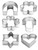 Tescoma Cookie Cutters in Ring Delicia, 6 Pieces