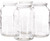 kitchentoolz 4 Pack- 1 Gallon Mason Jar - Glass Jar Wide Mouth with Airtight Foam Lined Plastic Lid - Safe Mason Jar for Fermenting Kombucha Kefir - Storing and Canning