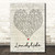 Landslide Script Heart Quote Song Lyric Wall Art Gift Print