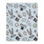 Warner Brothers Looney Tunes Best Buds Pastel Blue, Yellow, and White Bugs Bunny, Tweety, and Sylvester The Cat Super Soft Baby Blanket