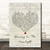 Dancing in The Moonlight Script Heart Song Lyric Quote Wall Art Gift Print