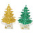 Christmas Tree Card 2pcs Christmas Tree Ornaments Artificial Pine Tree Miniature Tabletop Xmas Tree Christmas Decorations Faux Fireplaces Mini Decor Xmas Tree Ornament Flash 3D