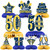 HXJFGDM 50th Birthday Decorations Honeycomb Centerpieces for Men- Fifty Years Blue and Gold Party Decorations Men Birthday Decorations - 50th birthday decorations men Table Toppers Sign Decor