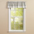 Park Designs Buffalo Check Home Lined Dove Valance 60" x 14"
