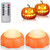 Korey Halloween Pumpkin Lights 2 Pack, LED Pumpkin Lights with Remote and Timer,Battery Operated Orange Jack-O-Lantern Light for Halloween Decor, Bright Flickering Flameless Candle Set