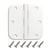 9 Pack White Door Hinges,3.5 Inch Rounded 5/8" Radius Door Hinges Interior 3 1/2 Inch Door Hinges Bifold Residential Standard Bedroom Indoor Door Hinges for Doors Home
