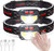 LED Headlamp Flashlight, 300 Lumens USB Rechargeable Headlight, 8 Modes Work Light, Waterproof Head Lights with Motion Sensor and Built in Batteries for Outdoors, Household, 2Pack (Headlamp-ABS)