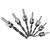 HOHXEN 7pcs Countersink Drill Bits with HSS Drill Bits and Steel 45 Chamfers for Screw Countersinking in Woodworking Project
