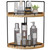 Dorhors 2-Tier Corner Bathroom Counter Organizer,Vanity Organizer,Counter Corner Shelf,Bathroom Storage and Organization,Skincare Organizers,Wood Countertop Organizer for Kitchen (Brown)