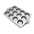 Baker's Advantage Nonstick Muffin Pan with Measure Marks, 12-Cup