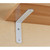 Shelf Support Bracket, Right-Angle Wall-Mounted Shelve Bracket, Heavy-Duty Floating Shelving Bracket, Scaffolding Board Bracket, DIY Metal Shelf Supports, 200x150x25mm,White-25x20cm/9.8 * 7.9in