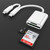 USB C Card Reader, SD/TF Micro SD Card Reader, Micro USB Type C USB 3.0 Aluminum OTG Adapter Compatible with Android Phones/Tablet PC/Laptop with OTG Function Micro SD Reader Memory Card Reader