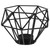 Beaupretty Metal Cage Lamp Shade: Industrial Lamp Shade Decorative Lamp Guard Clip- on Chandelier Light Covers Ceiling Pendant Light Fixture for Table Wall Floor Ceiling Black