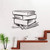 RTYUIHN Wall Stickers 3D Book Pattern Home Decoration Wall Stickers 3D Vinyl Decals Children Bedroom Stickers 44x60cm