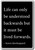 Life can only be understood backwards but... - Soren Kierkegaard quotes fridge magnet, Black