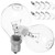 Uonlytech 10 Pcs LED Light Bulbs E14 Candelabra Bulb Globe Light Bulbs Vintage Edison Bulb LED Filament Bulb for Ceiling Light Fixtures