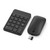 Rechargeable Wireless Number Pad and Mouse, 2.4GHz Portable Ultra Slim USB Numeric Keypad and Mouse Combo for Laptop, PC