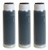 Aquatic Life Compatible Reverse Osmosis Deionization (RODI) 10" Color Indicating Mixed Bed DI Resin Cartridge 3-Pack. Filled with Resintech MBD-30-NG Nuclear Grade Mixed Bed Resin